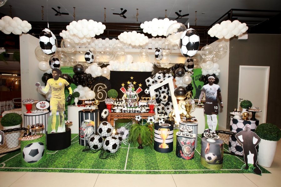 GABRIEL CELEBRA 6 ANOS COM FESTA TEMÁTICA DO SPORT CLUBE CORINTHIANS – BUFFET ALGAZARRA - Eloisa Mattos
