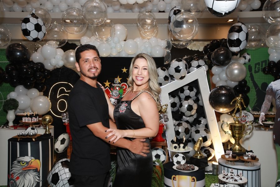 GABRIEL CELEBRA 6 ANOS COM FESTA TEMÁTICA DO SPORT CLUBE CORINTHIANS – BUFFET ALGAZARRA - Eloisa Mattos