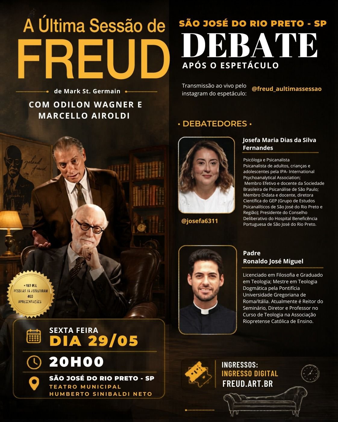 Sucesso de público, “A Última Sessão de Freud” abre sessão extra em Rio Preto