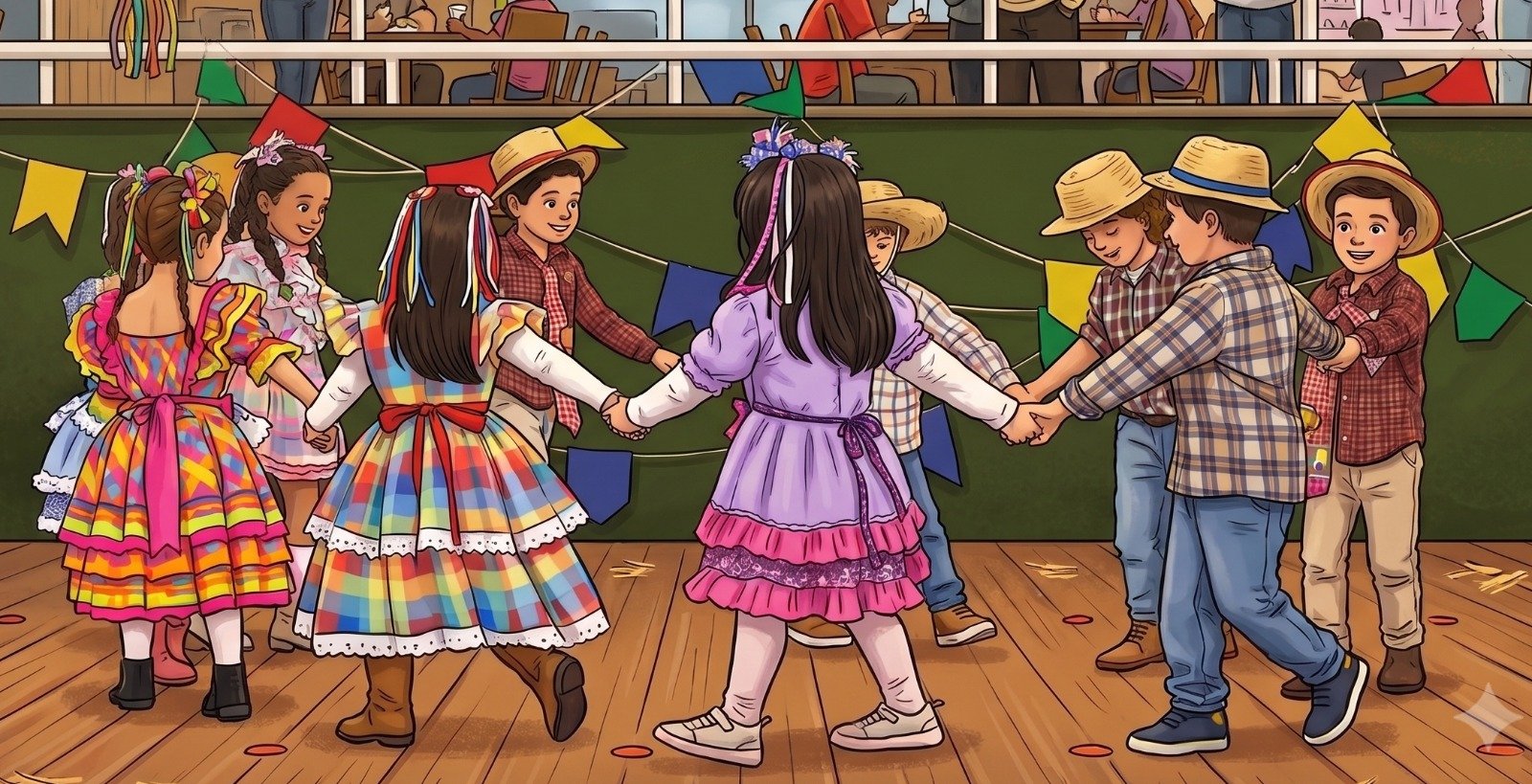 Escolas levam a cultura das festas juninas para o Riopreto Shopping