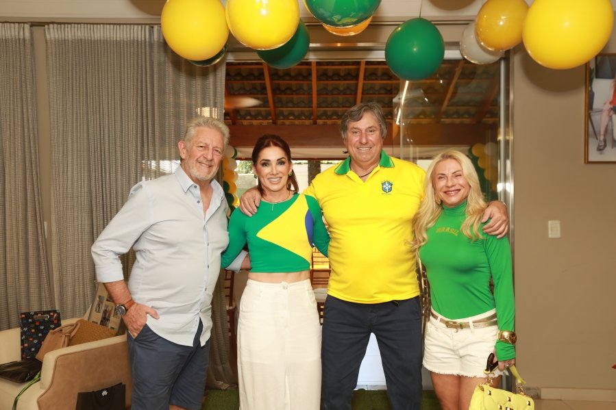 VERDE, AMARELO E MUITA ANIMAÇÃO MARCARAM A COMEMORAÇÃO DOS 66 ANOS DE LUIZ ANTÔNIO CAMPOS. - Eloisa Mattos