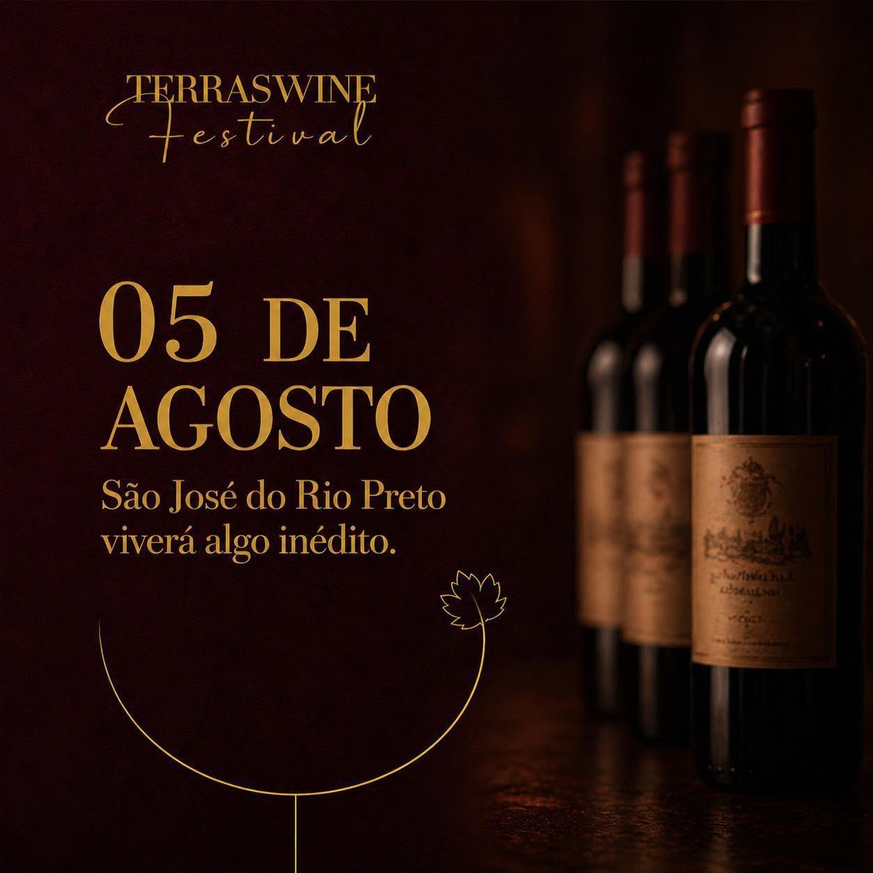 Terras Wine Festival traz o primeiro festival internacional de vinhos do noroeste paulista para São José do Rio Preto