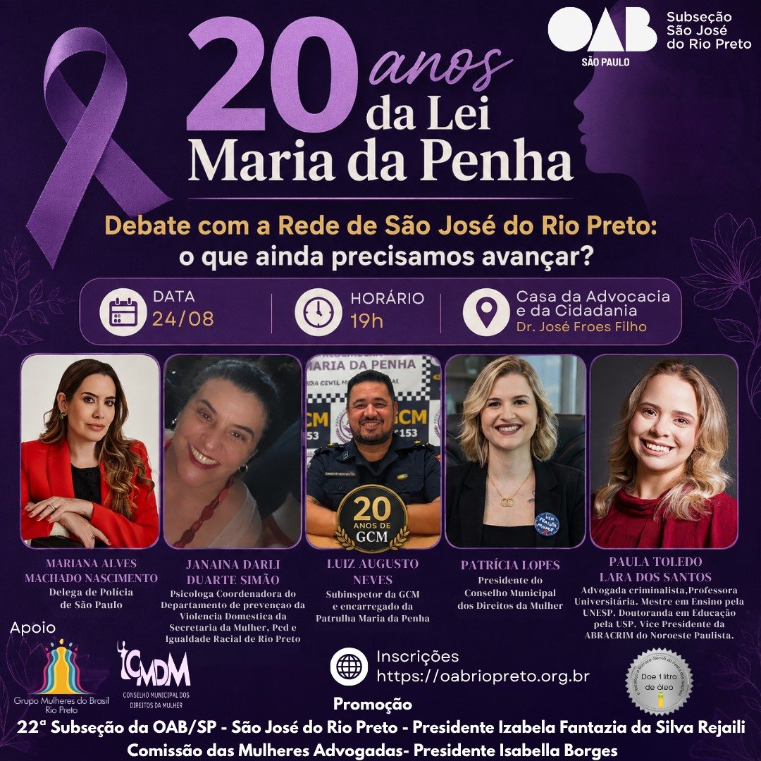 20 ANOS DA LEI MARIA DA PENHA